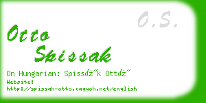 otto spissak business card